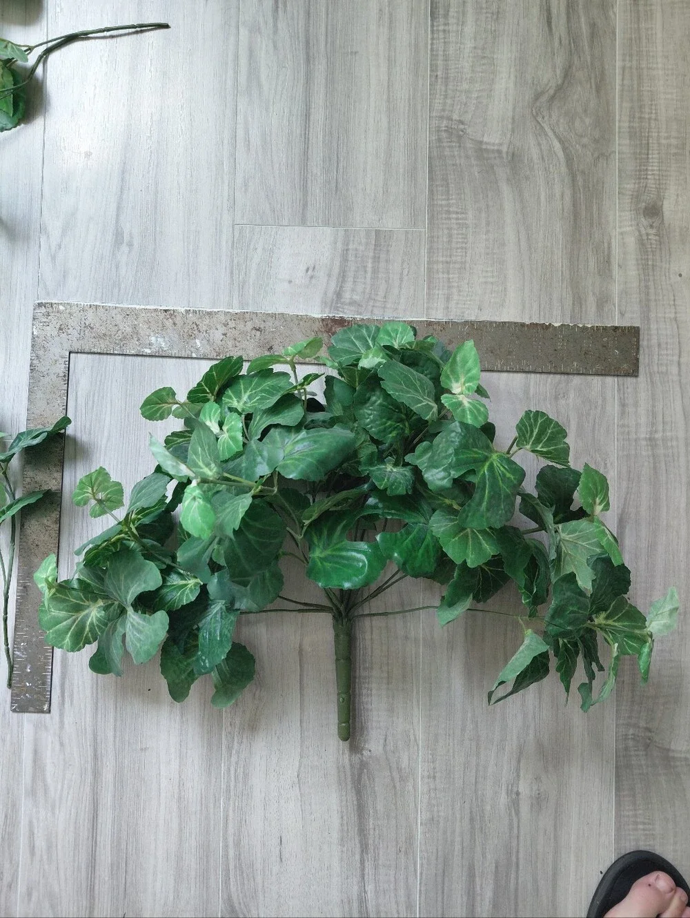 Large Faux Greenery Lot Bushes Stems Faux Foliage Begonia Geranium Stems Decor